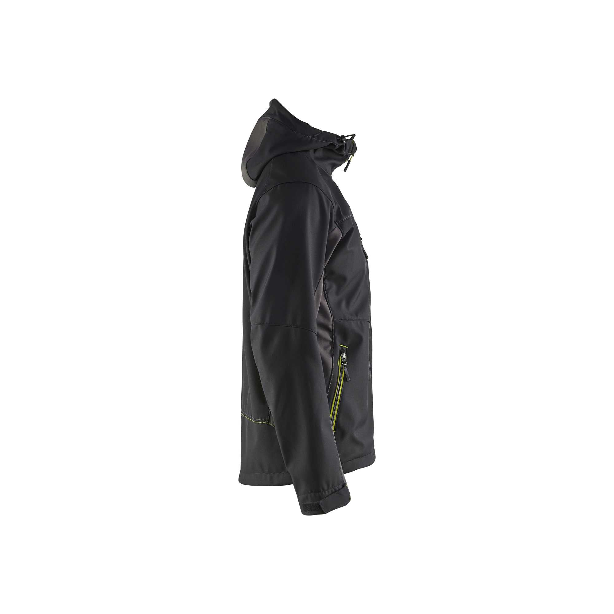 BLAKLADER 47532516 Softshell Jacket with Hood Softshell Work Jacket MEN - Water Repellent